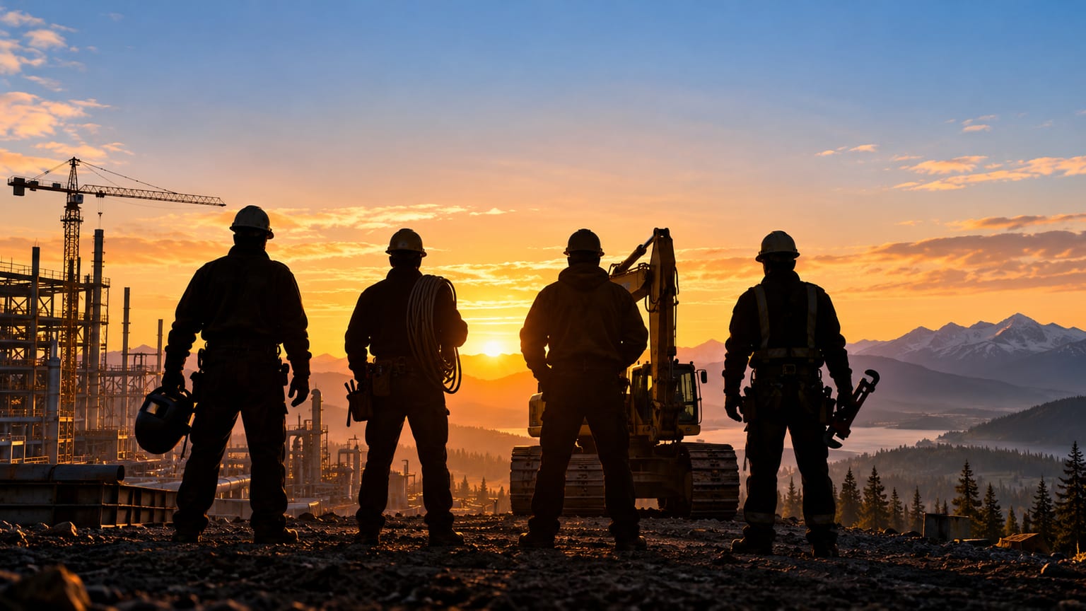 Crew starting the day